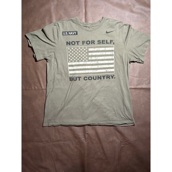 Nike U.S. Navy ‘Not For Self, But Country’ Size Men’s Large Excellent Condition - Picture 1 of 4